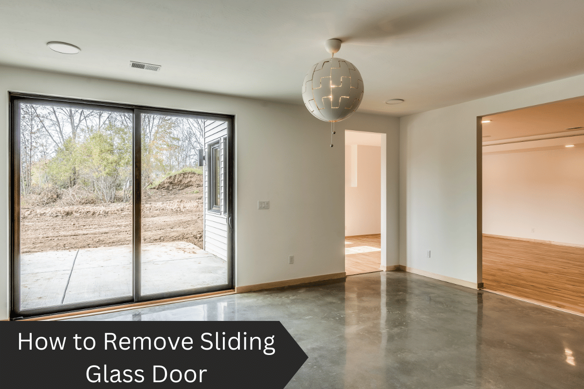 How to Remove Sliding Glass Door
